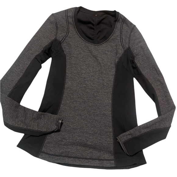 lululemon athletica Women's Gray and Black Top - Picture 2 of 3